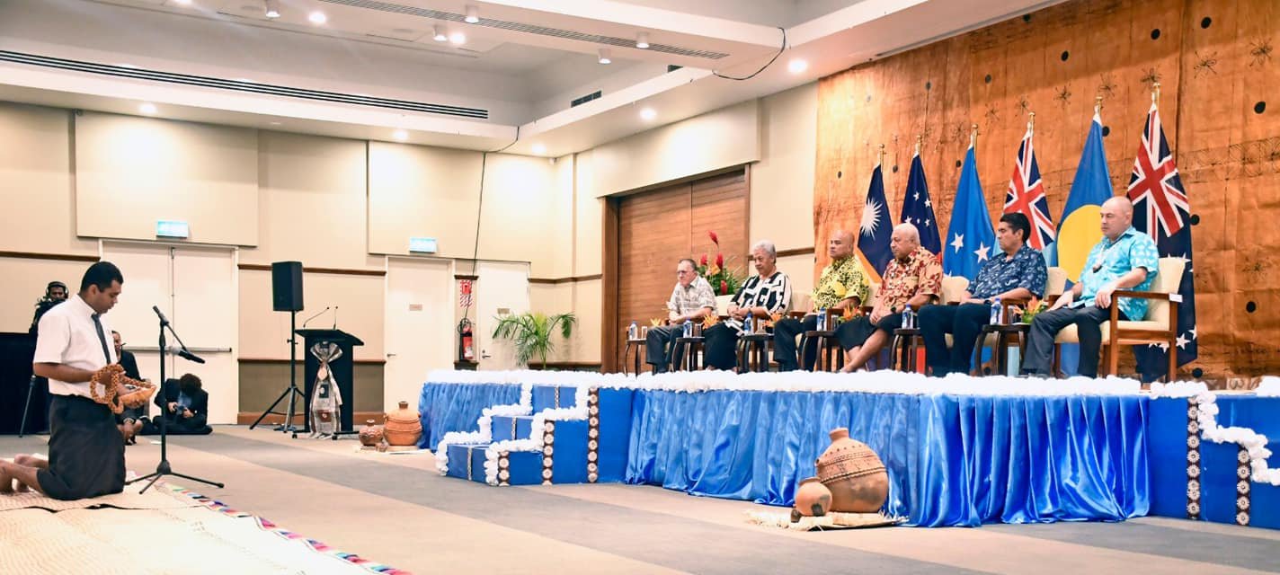 Māori cultural ceremony with traditional leaders