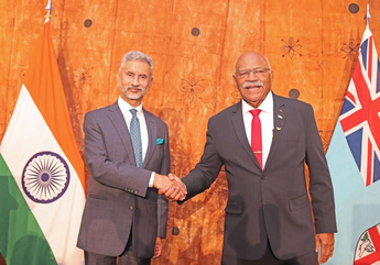 PRIME MINISTER RABUKA MEETS WITH INDIA’S MINISTER FOR EXTERNAL AFFAIRS – VISA EXEMPTION MOU SIGNED