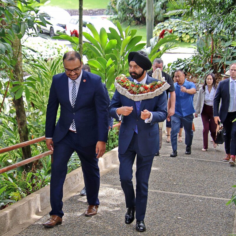 Prime Minister Rabuka attends a high-level meeting with Pacific Leaders ...