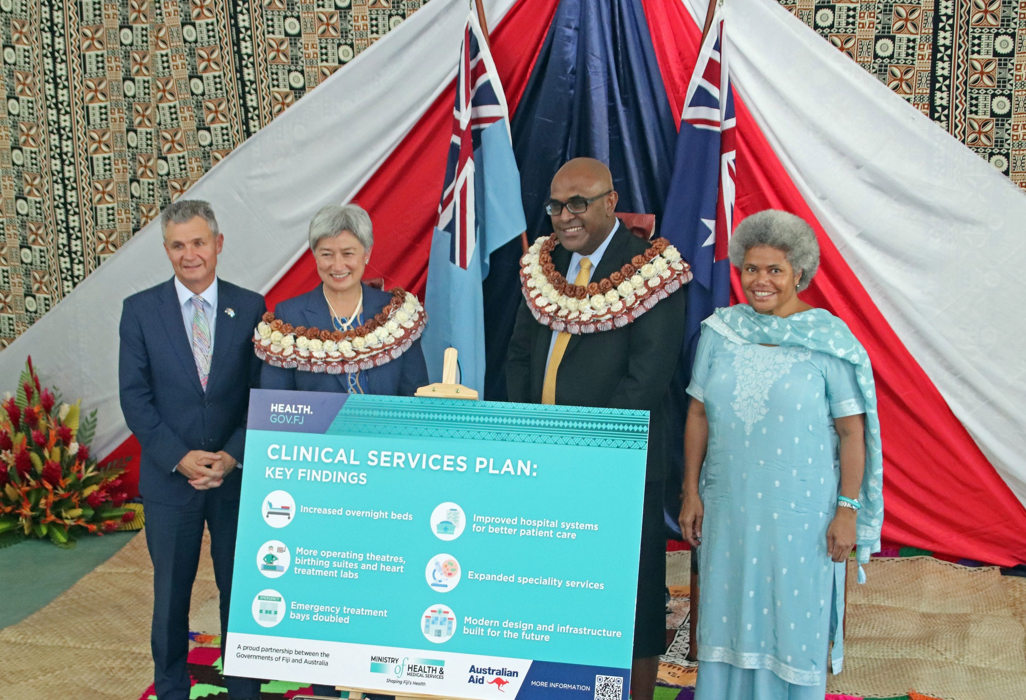 Assistant Minister Hon. Qereqeretabua attends the launch of the clinical services plan
