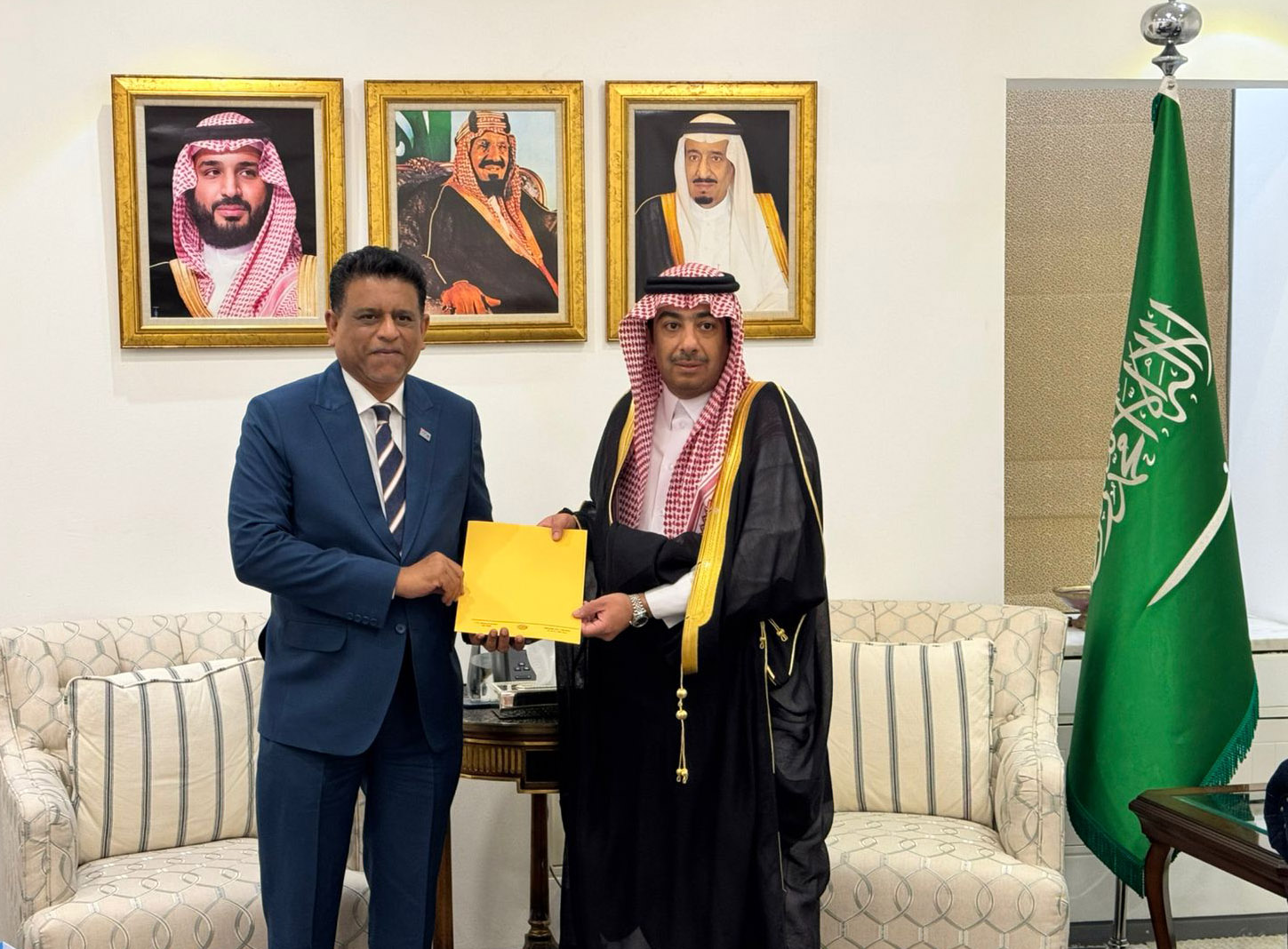 Copy of Credentials Presented to Under Secretary of Ministry of Foreign Affairs, Kingdom of Saudi Arabia