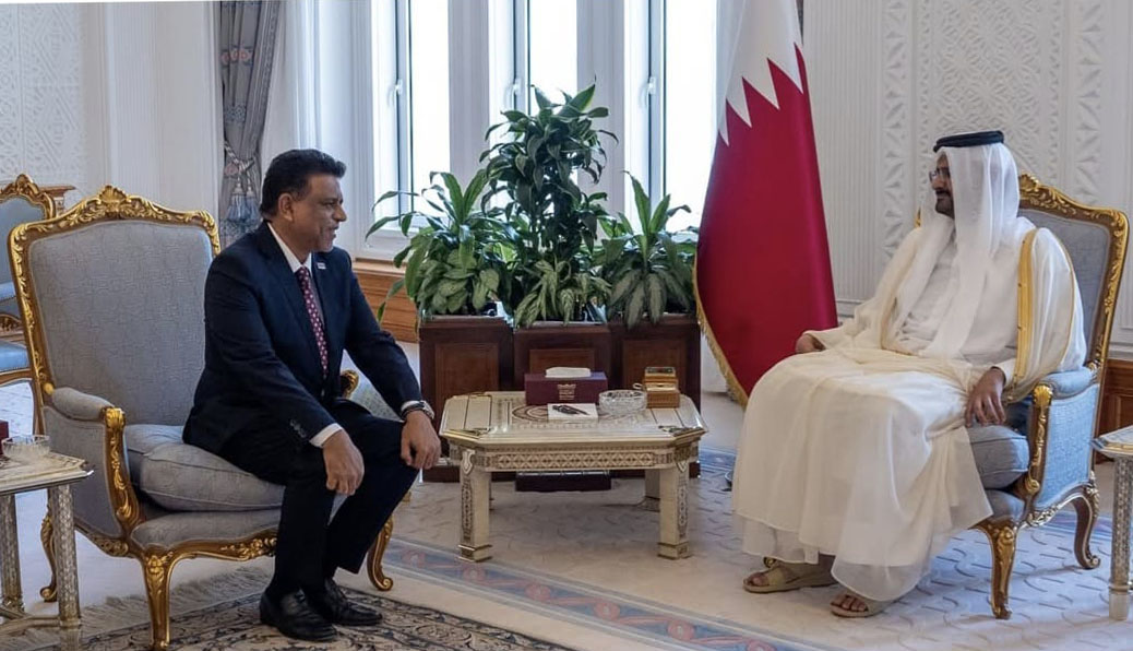Ambassador Koya presents credentials to the Deputy Amir of the State of QARTAR