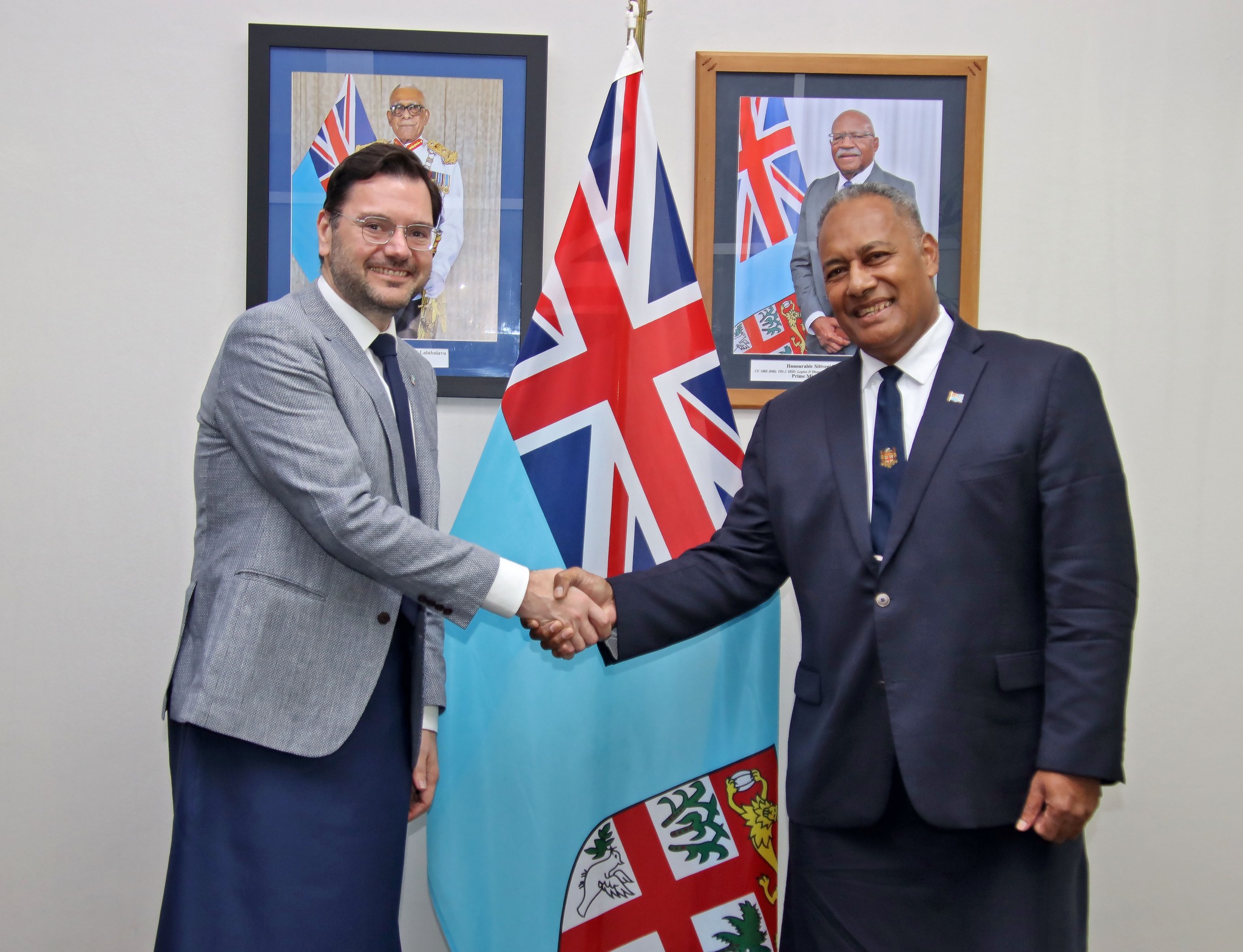 Hon. Ditoka receives a courtesy call from the CDA of U.S Embassy