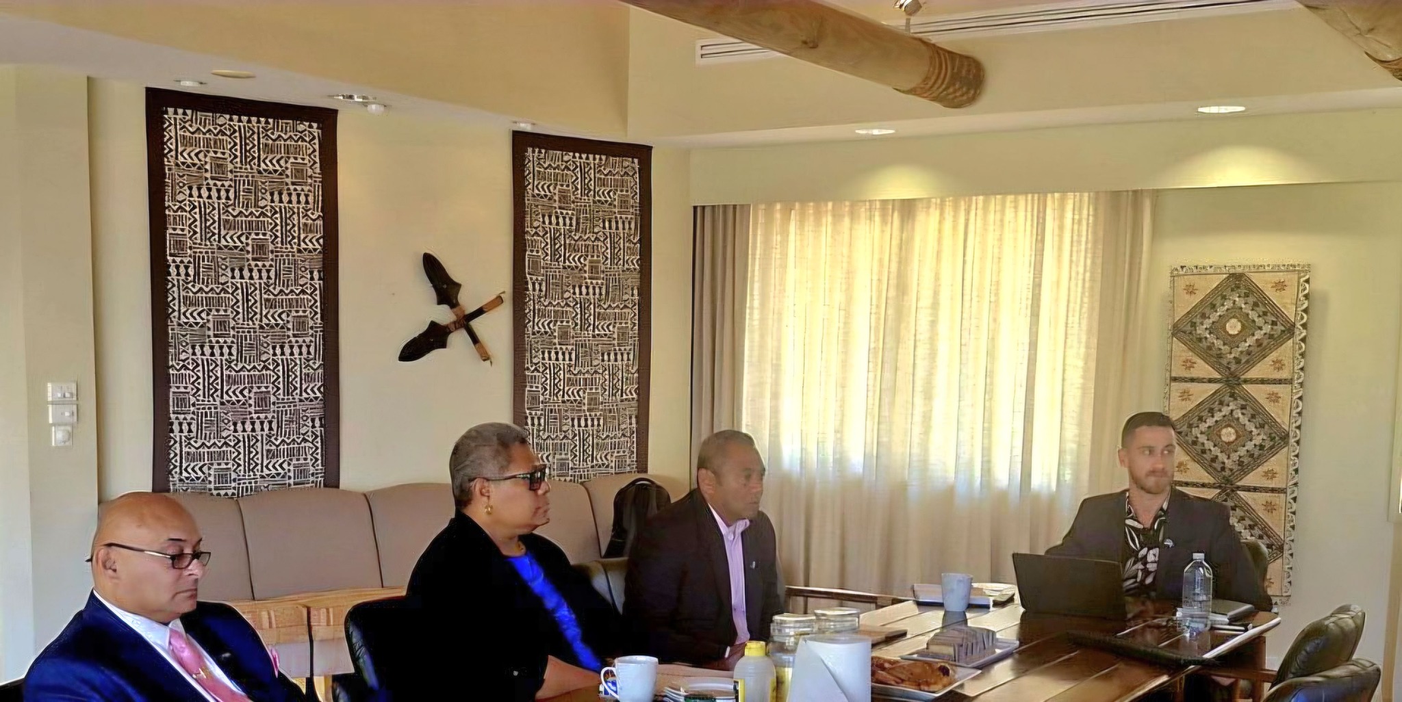 PS Dr.Taga Visits The Fiji High Commission, Canberra, Australia