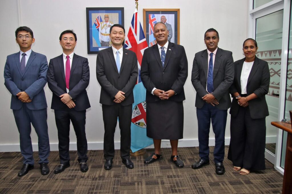 Hon. Ditoka Receives Courtesy Call from the Charge D'affaires of the Embassy of The People’s Republic of China