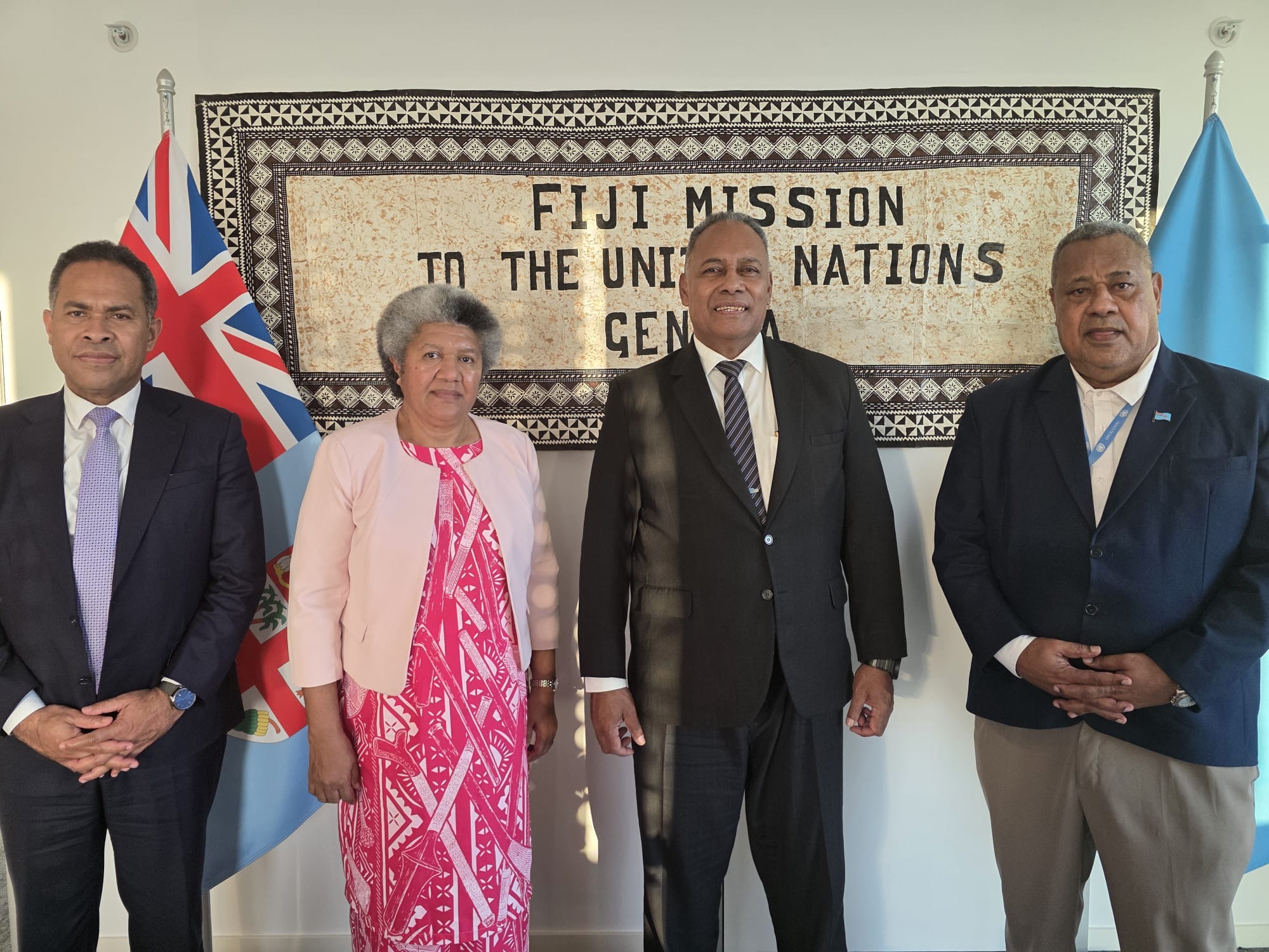 Minister For Foreign Affairs and External Trade Ditoka, Visits the Fiji Mission in Geneva