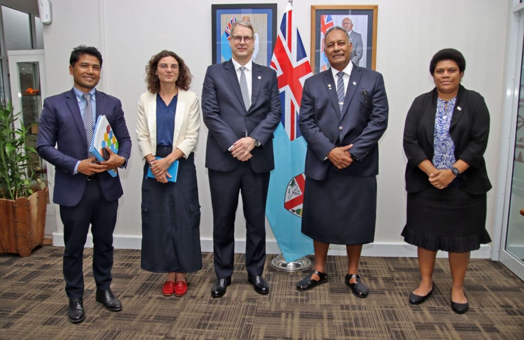 Hon. Ditoka receives Courtesy Call from the United Nations Resident Coordinator