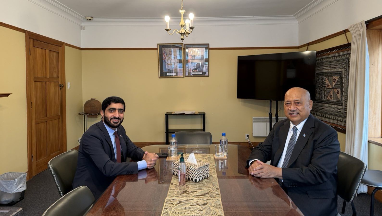 UAE Ambassador pays Courtesy Call on Fiji High Commissioner to New Zealand