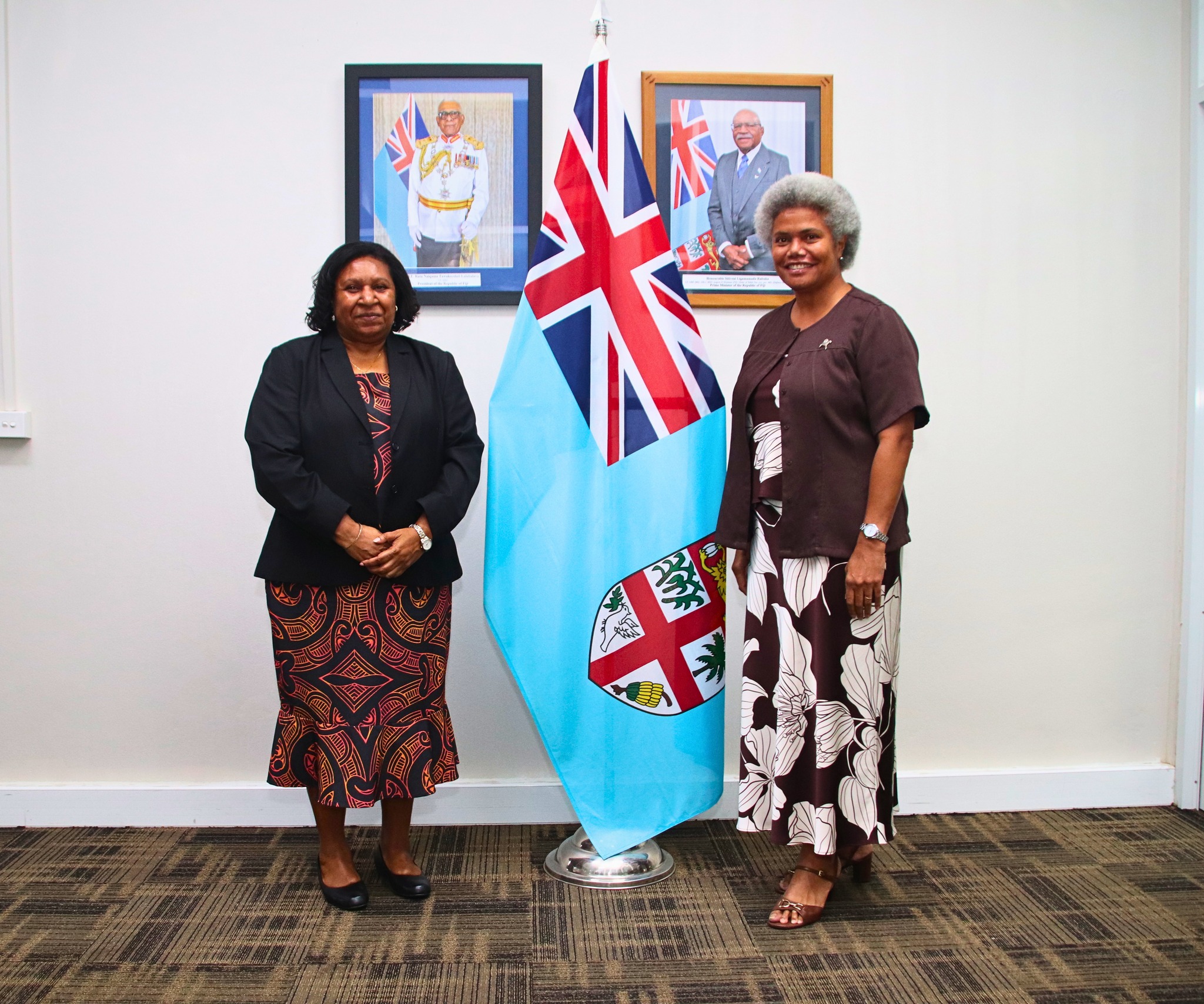 Hon. Qereqeretabua Receives Courtesy Call from Papua New Guinea High Commissioner