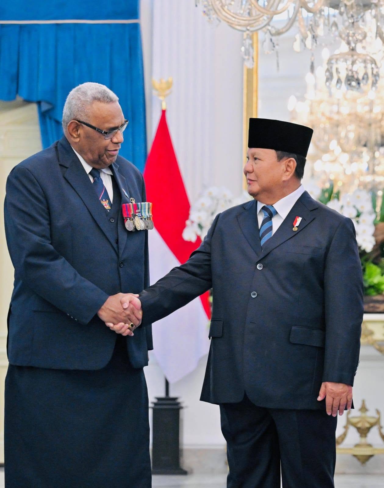 Ambassador Tikoca Presents Credentials To H.E. President Prabowo Subianto Of The Republic Of Indonesia