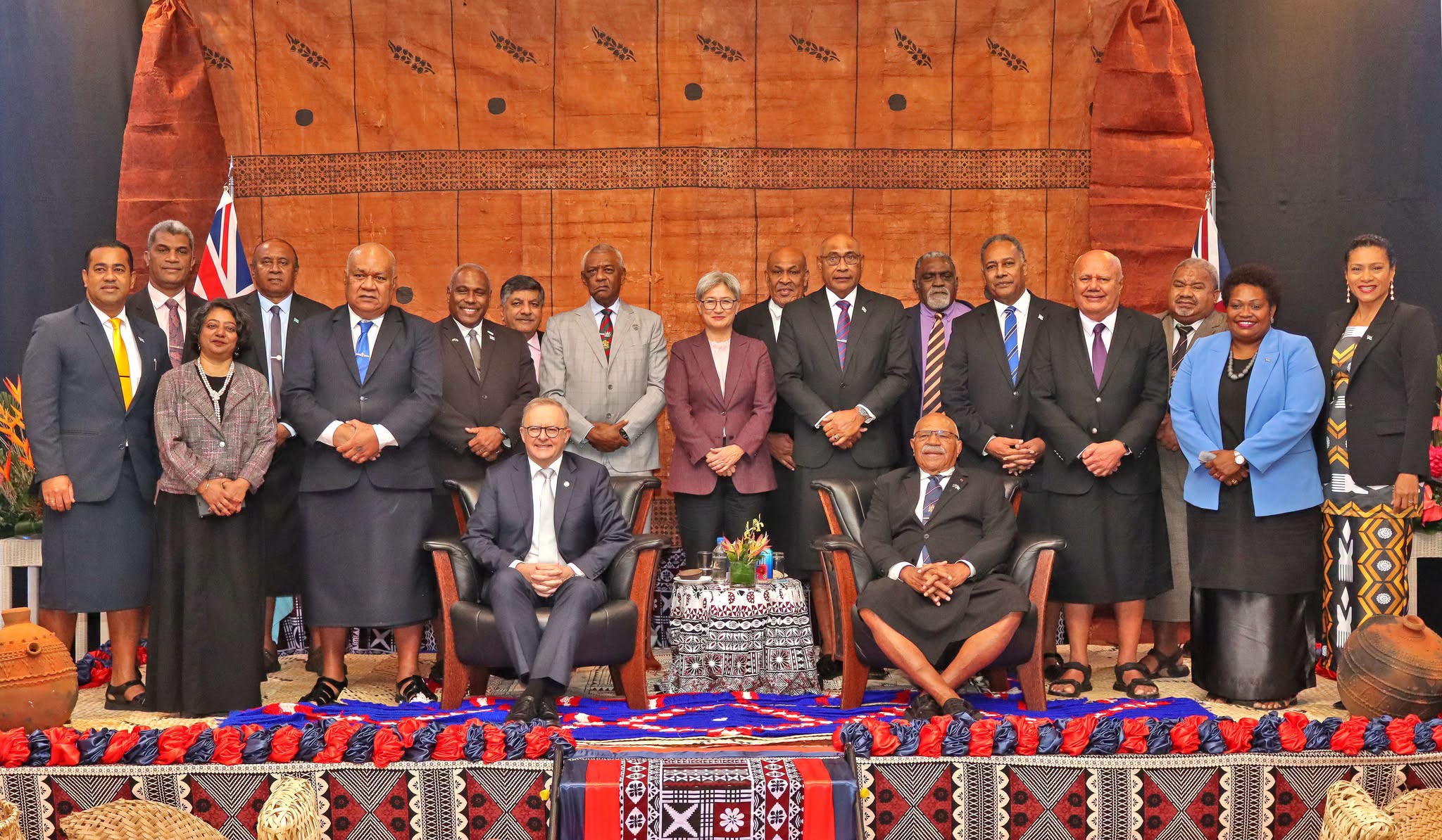 A Traditional Welcoming Ceremony Accorded to Australian Prime Minister