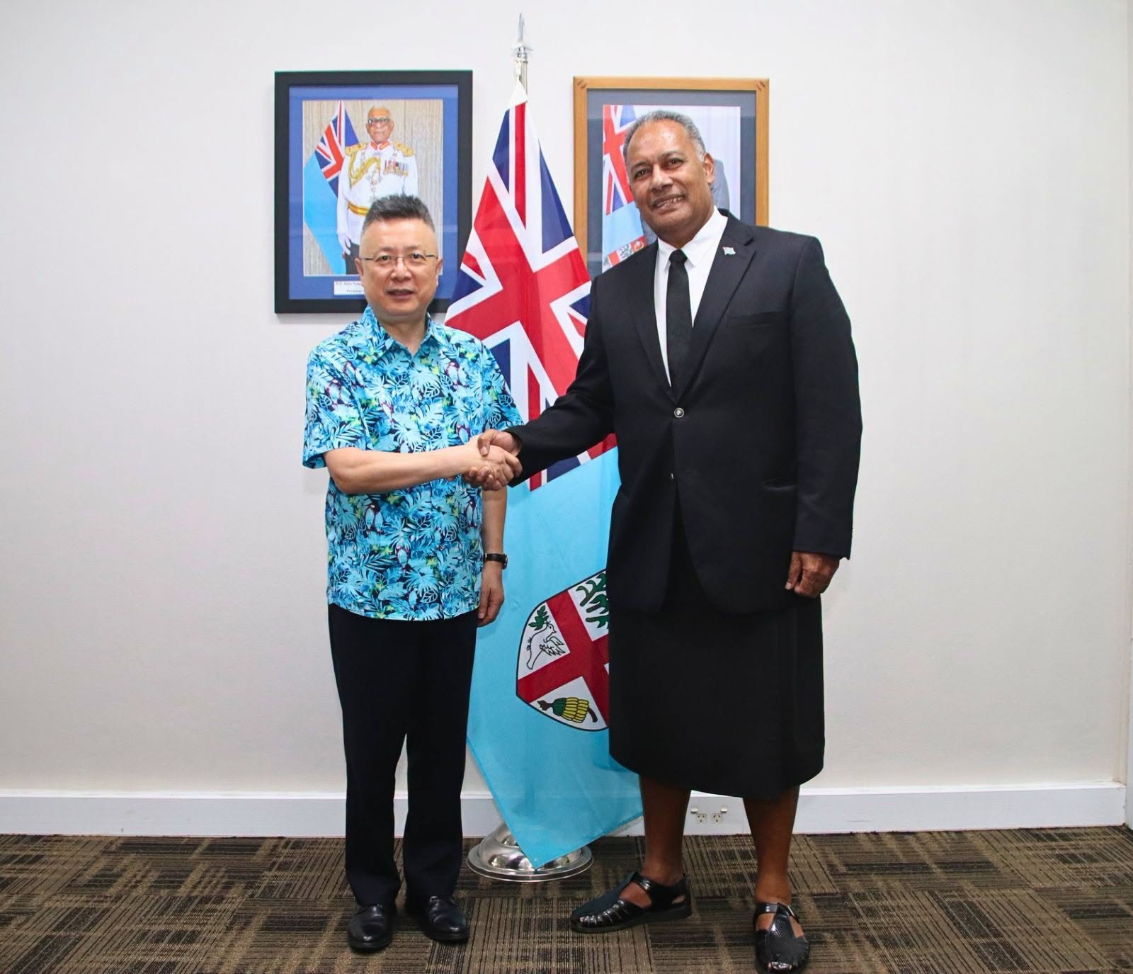Hon. Ditoka Receives Courtesy Call from the Special Envoy of the People’s Republic of China