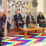 (L-R) Outgoing Roving Ambassador, Mr. William Toganivalu, Minister for Foreign Affairs and External Trade, Hon. Sakiasi Ditoka, Permanent Secretary for Foreign Affairs and External Trade, Mr. Solo Mara and outgoing Permanent Secretary for Foreign Affairs and External Trade, Dr. Raijeli Taga during the ceremony.