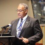 Minister for Foreign Affairs and External Trade, Honourable Sakiasi Ditoka while delivering his remarks at the UN High – Level Event Commemorating the 40th Anniversary for the United Nations Declaration on the Right to Development.